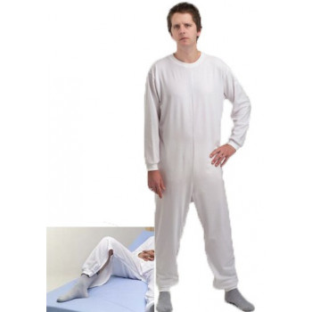 Pijama geriátrico de adulto com dois fechos
