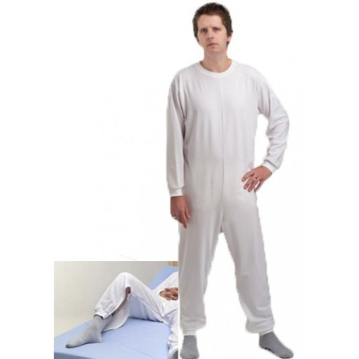 Pijama geriátrico de adulto com um fecho